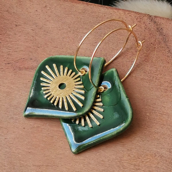 Boucles d'oreilles Erable