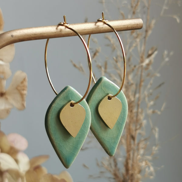 Boucles d'oreilles Eucalytus