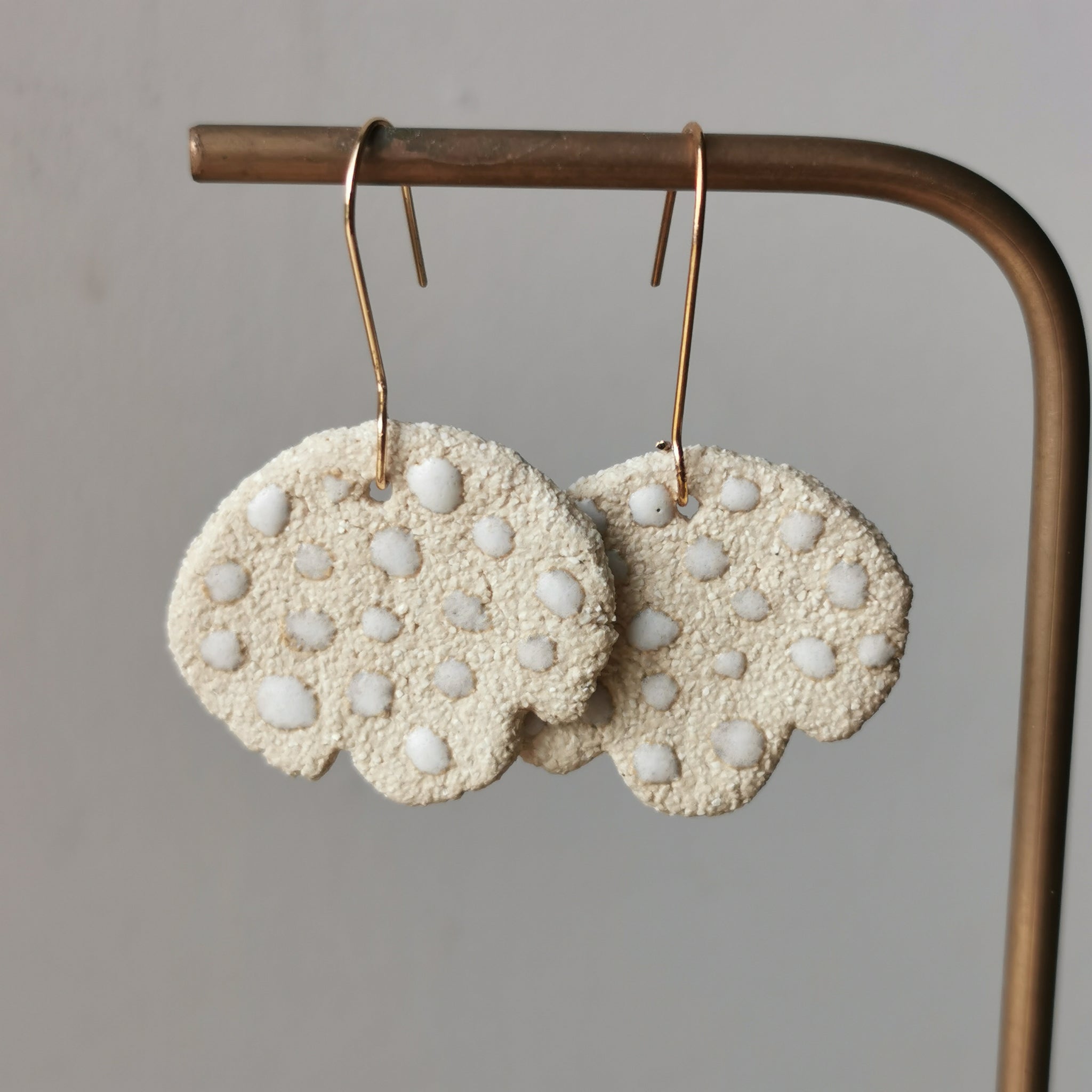 fin de série - Boucles d'oreilles en grès