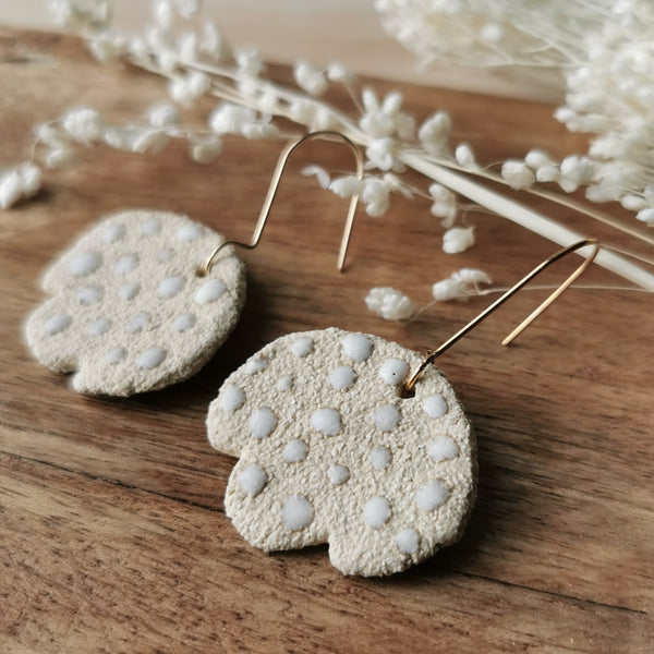 fin de série - Boucles d'oreilles en grès