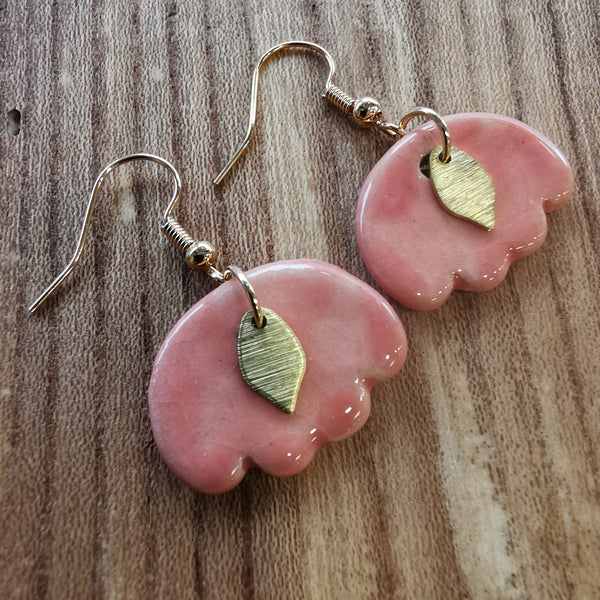 Boucles d'oreilles papillons roses