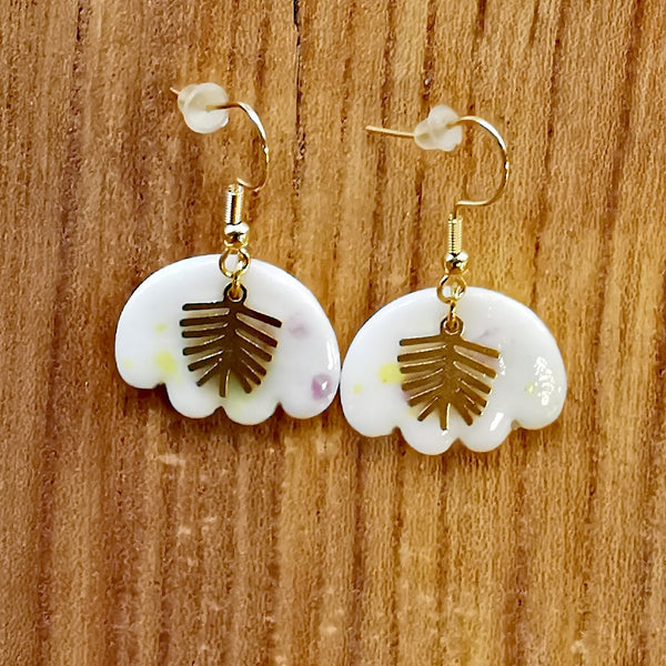 Boucles d'oreilles papillons multicolores