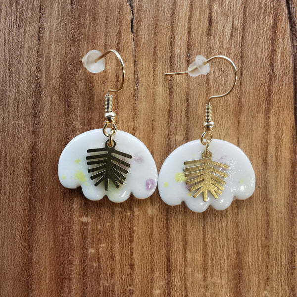 Boucles d'oreilles papillons multicolores