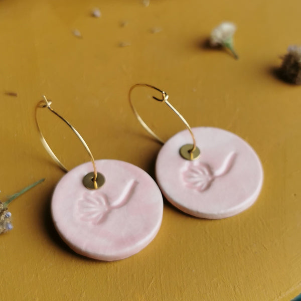 Boucles d'oreilles empreinte