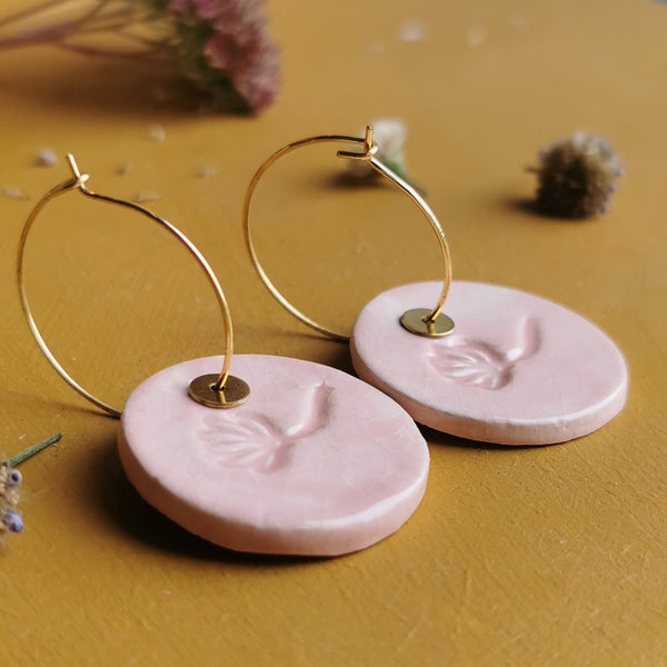 Boucles d'oreilles empreinte
