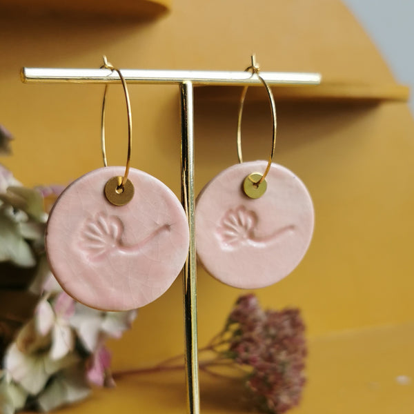 Boucles d'oreilles empreinte